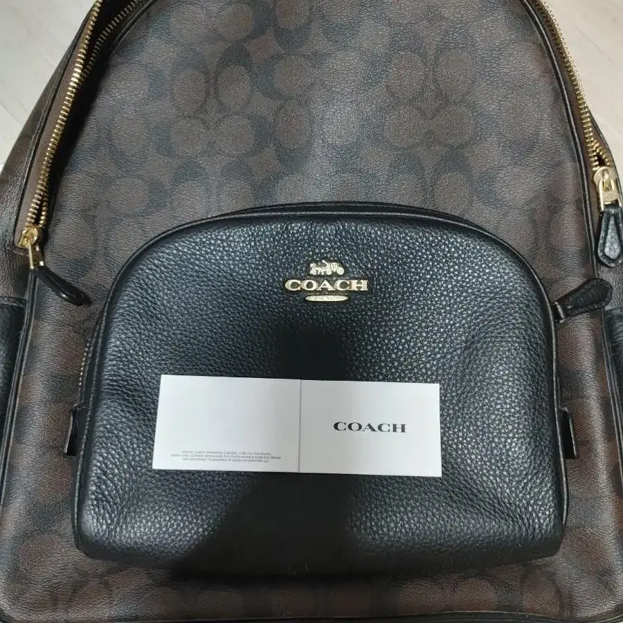 코치 백팩 시그니처 브라운블랙 레이디스 COACH 5671  IMAA8