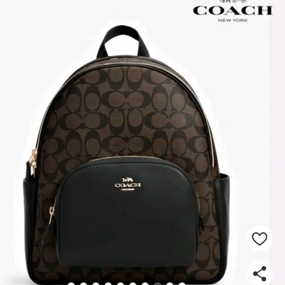 코치 백팩 시그니처 브라운블랙 레이디스 COACH 5671  IMAA8