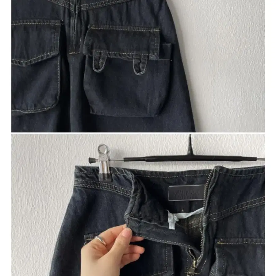 김아홉 loop dark denim skirt 데님스커트