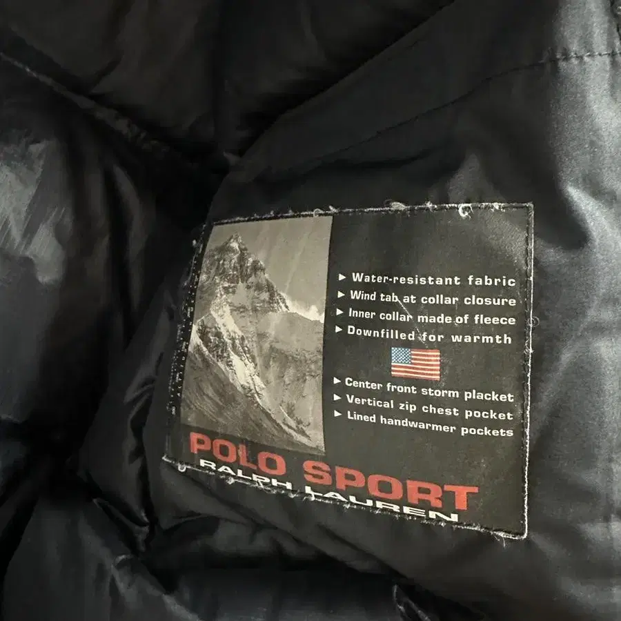 90s polo sport down jacket 폴로스포츠 다운 점퍼