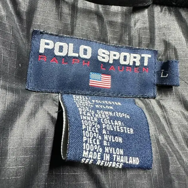 90s polo sport down jacket 폴로스포츠 다운 점퍼