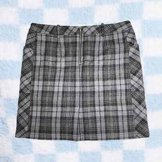 BS39 빈티지 SNAP CHECK SKIRT