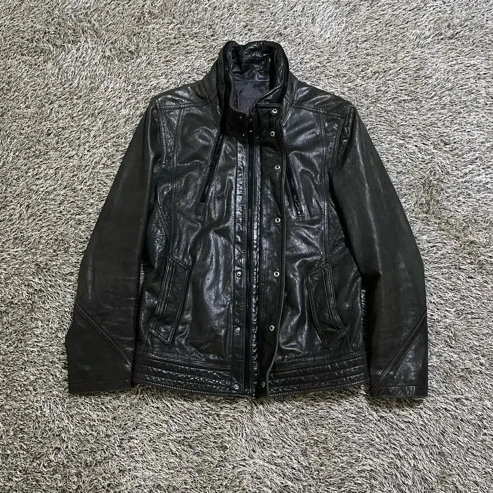 tngt zip leather jacket