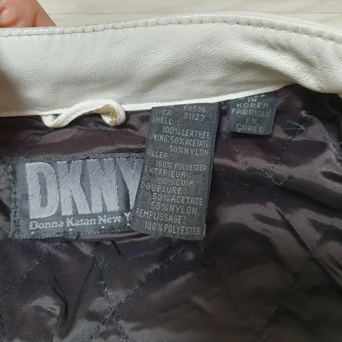 [L] DKNY 빈티지 가죽 자켓