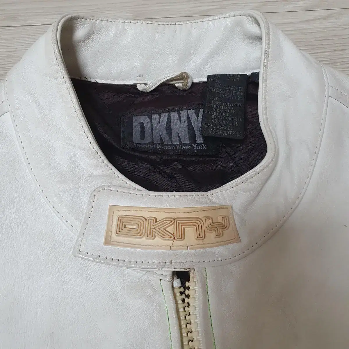 [L] DKNY 빈티지 가죽 자켓