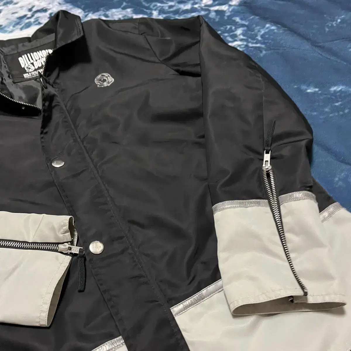 Billie Near BoysClub Back Logo Poly Scotch JacketS