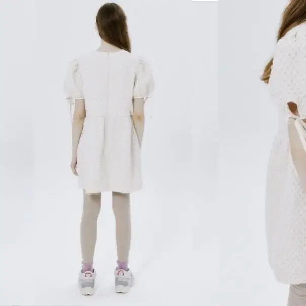 마가린핑거스 petal puff dress light beige