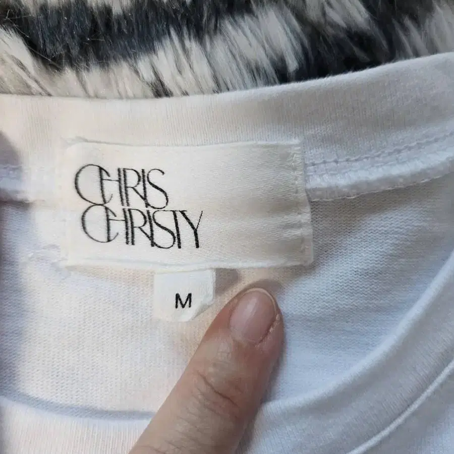 크리스크리스티 chris christy  로고 반팔티셔츠 M