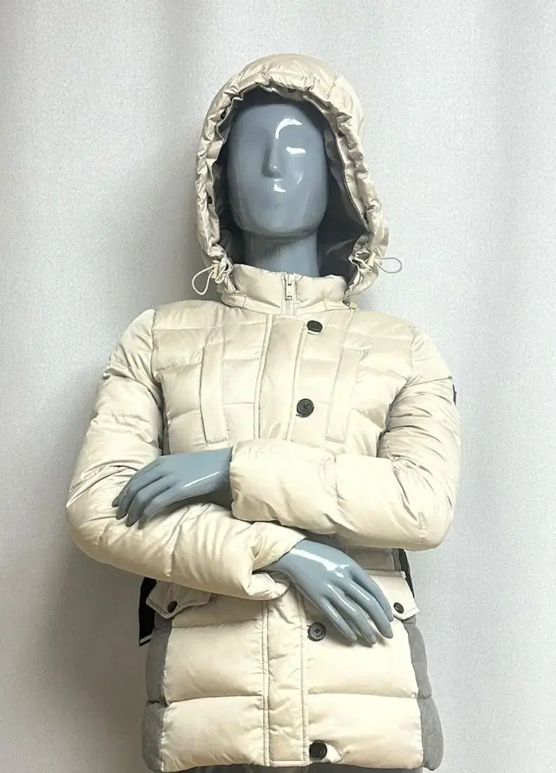 Gess Long Padded Jumper Hooded Zip Up (XS)