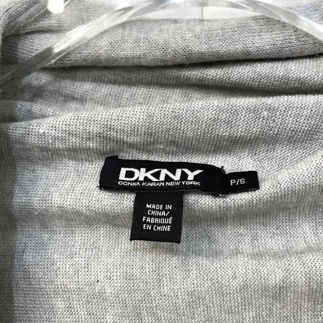 [55] DKNY 드레이프 실크 캐시미어 숄 가디건 디케이엔와이