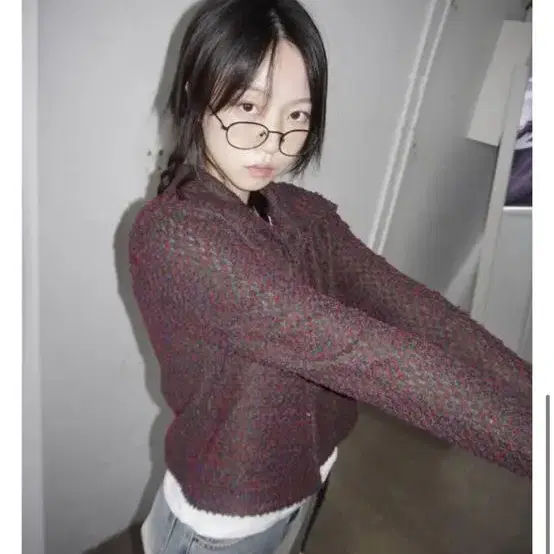 *김아홉 제작 noels crop cardigan 빈티지 가디건