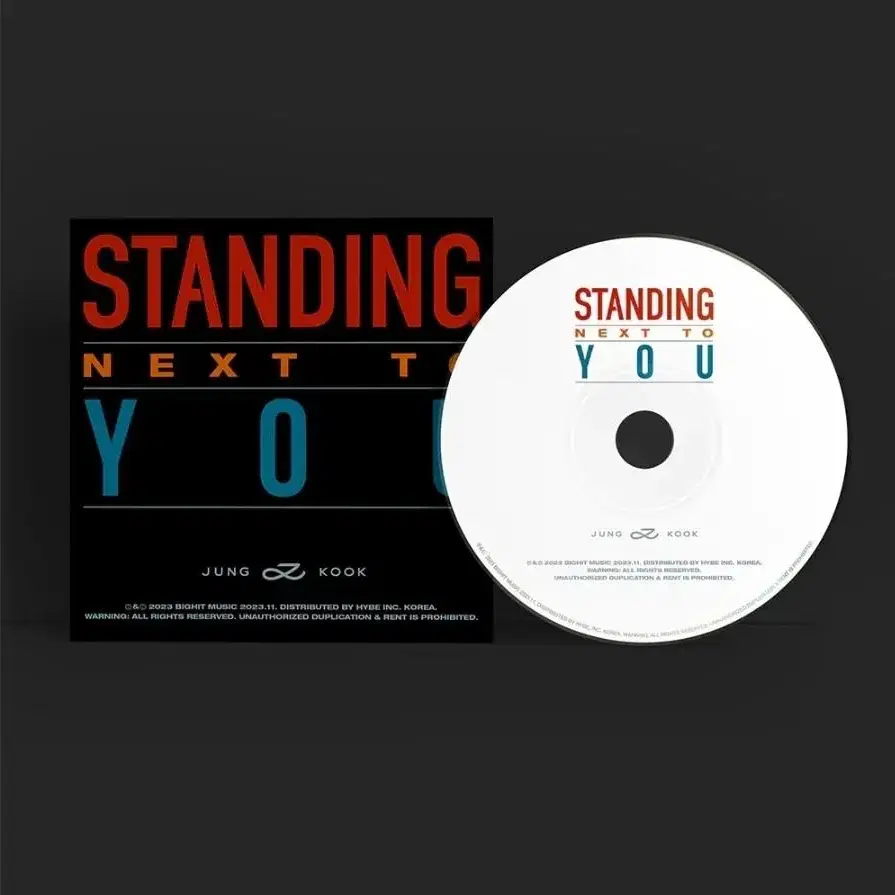 정국 싱글 골든 Standing Next to You 스넥유 CD