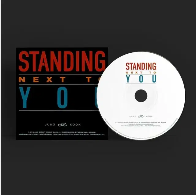 정국 싱글 골든 Standing Next to You 스넥유 CD