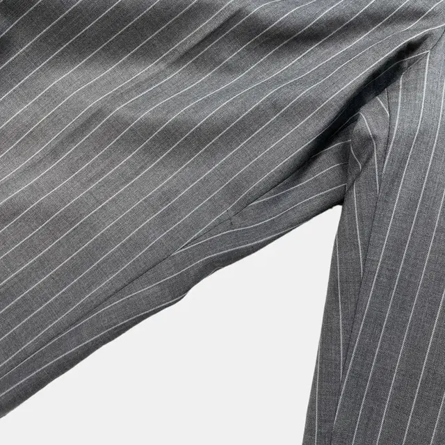 vintage stripe pattern grey suit