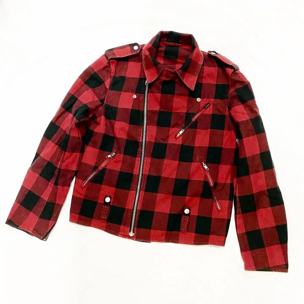 On Board - Check Flannel Double Rider Jacket