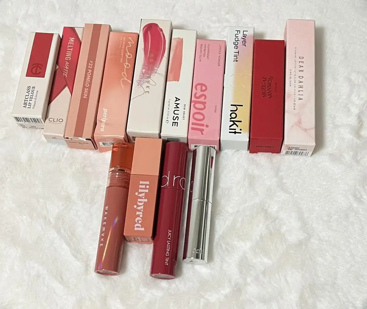 Bom WormsLee YeoreumCool Tinted Lipstick bulk Daisyke Mude Clio Rom & Perifera