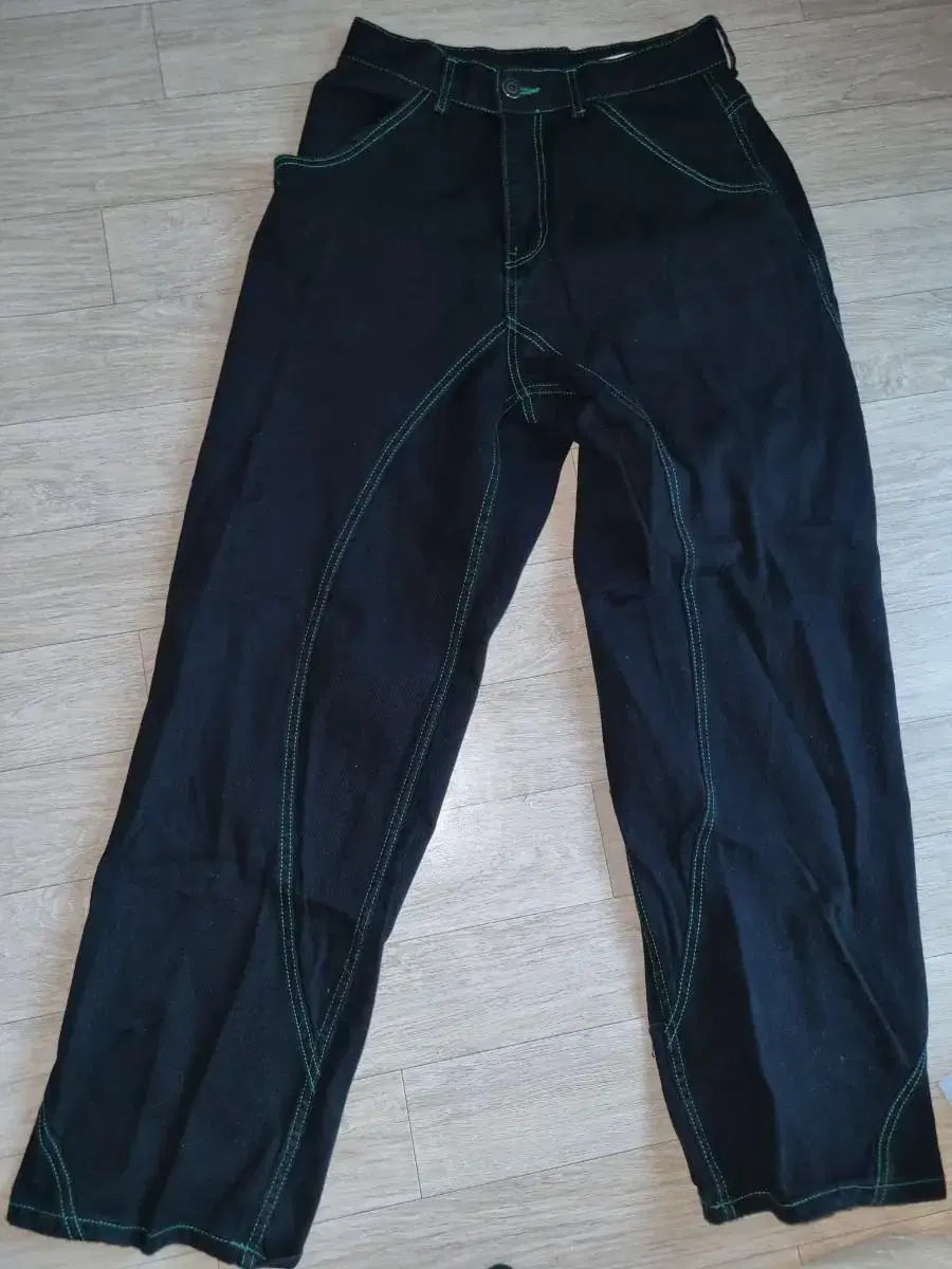 Mplayground Greenstitch Black Jeans 28