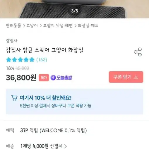 고양이화장실 강집사 스퀘어