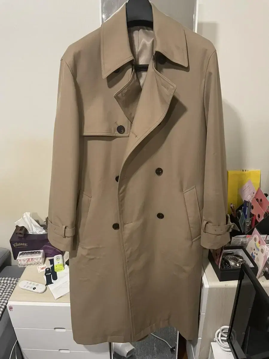 Drugs Homme Gabardine Trench Coat