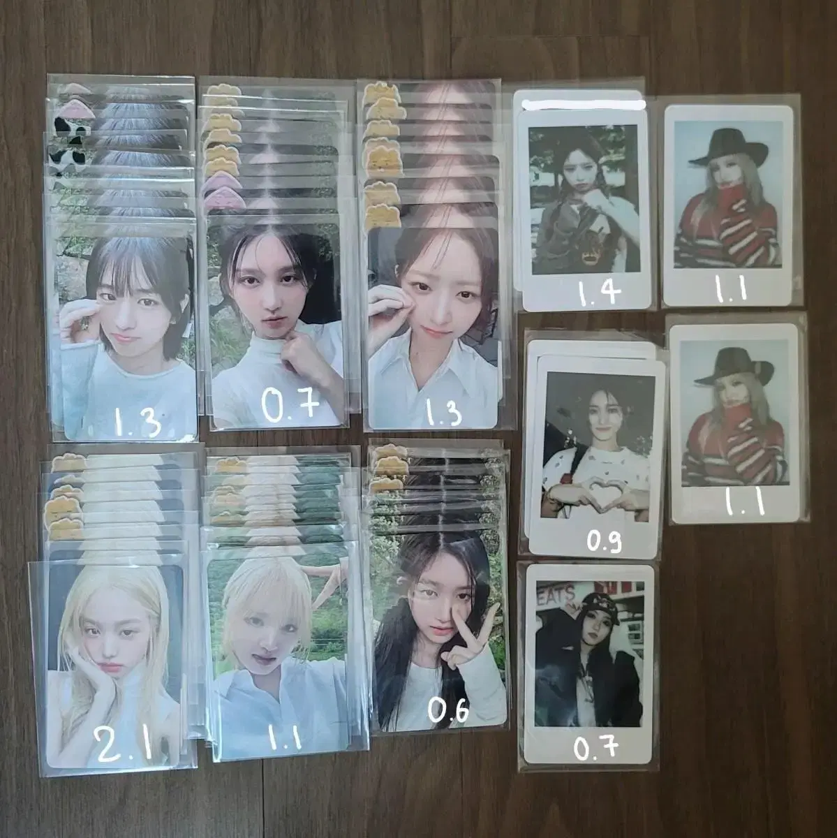 ive with muu ld photocard polaroid set IVE withmuu wonyoung