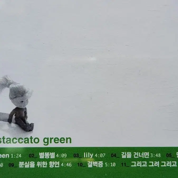 스웨터 CD staccato green