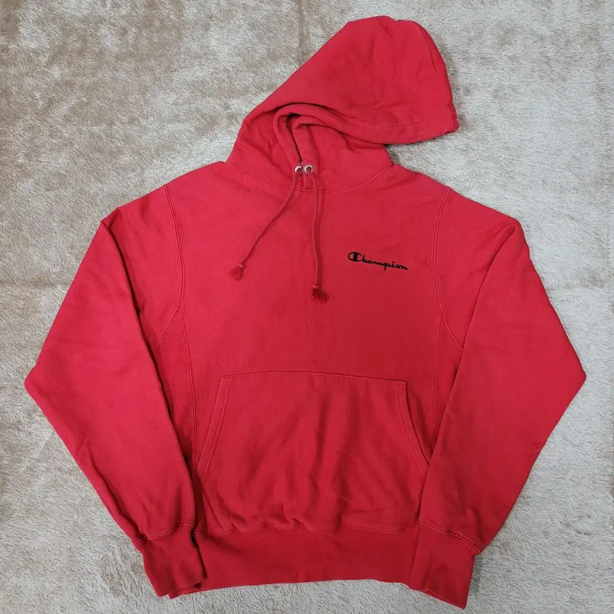 Champion Reverse Weave Red Hoodie