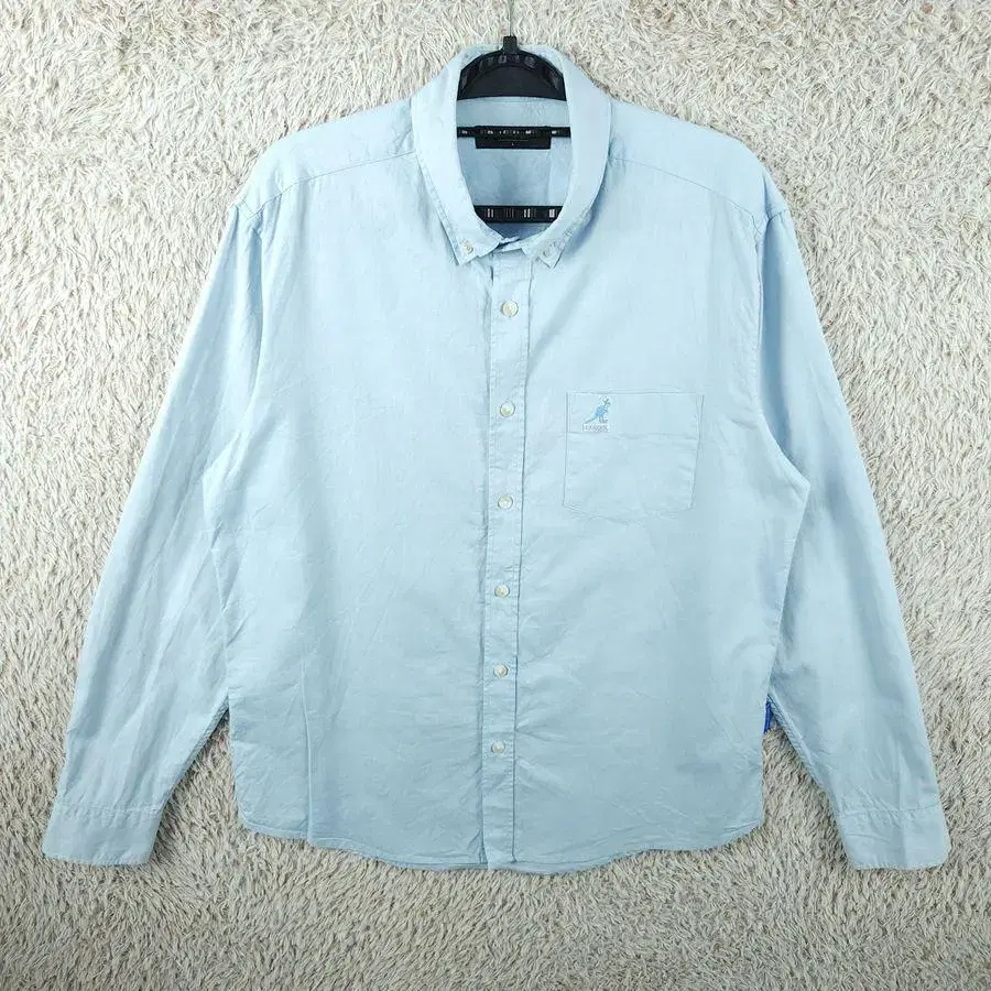 [M]Kangol Sky Blue Cotton Shirt[Y39-168]/VintageFren