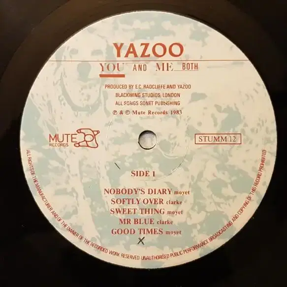 수입반/Yazoo - You and Me Both LP