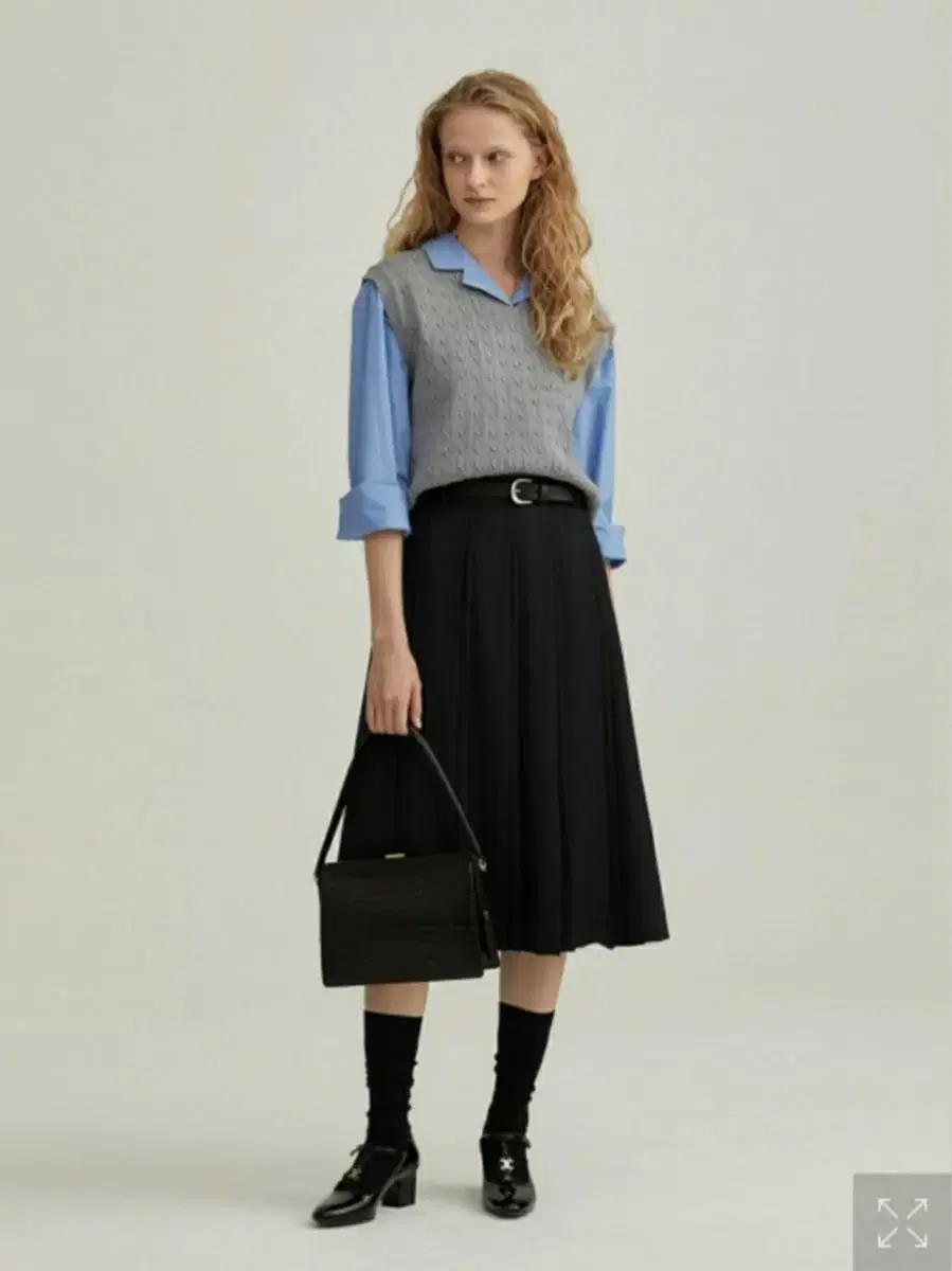 Dunst Double-pleated Skirt S _ French Navy