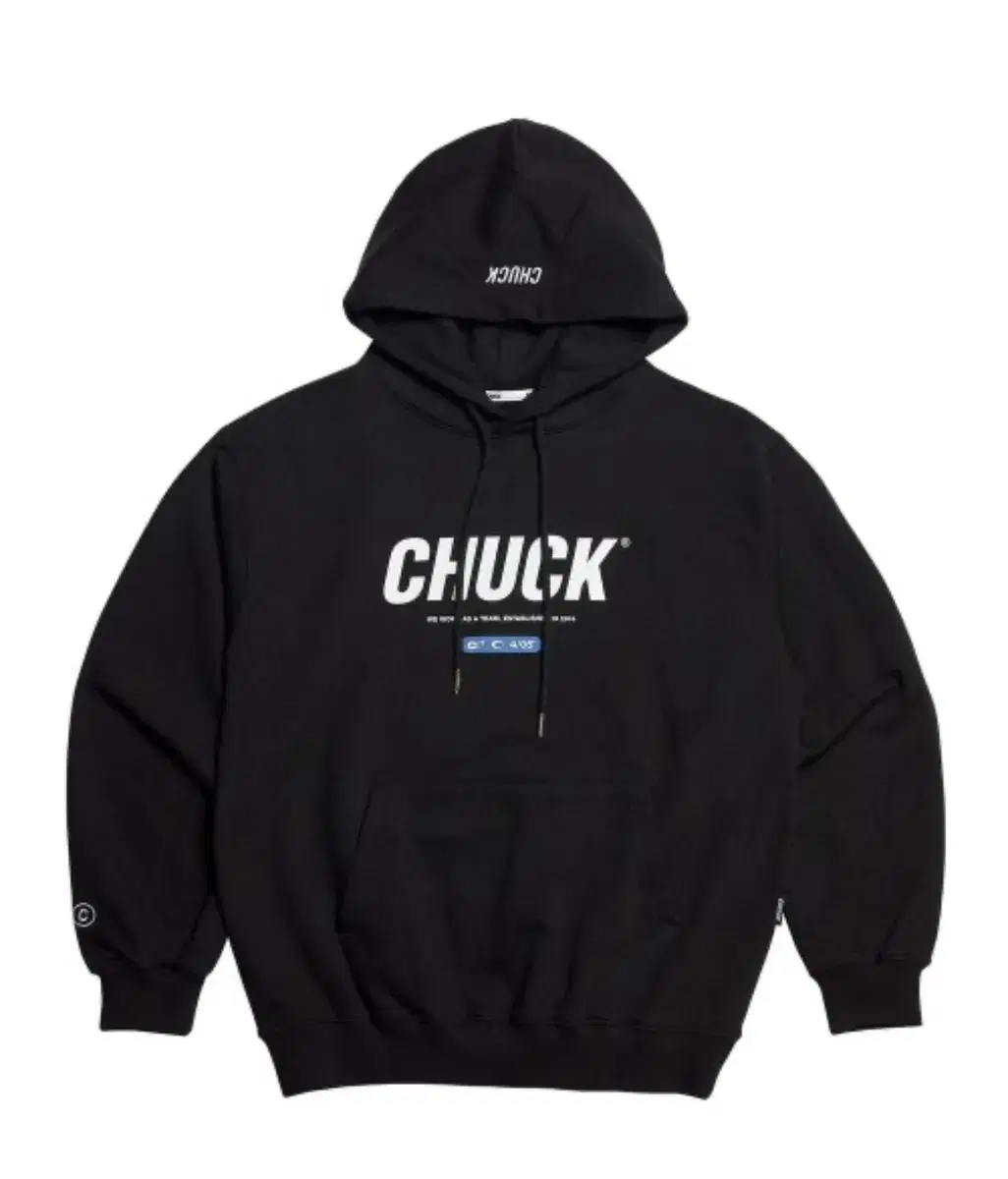 chuck chuck cignature logo hoodie black S