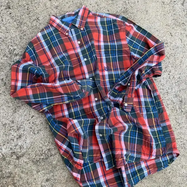 90's chaps Ralph Lauren plaid 체크셔츠