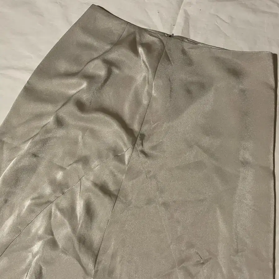 vintage silver long skirt