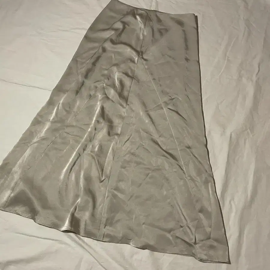 vintage silver long skirt