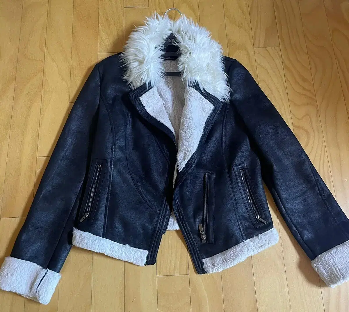 Punk Rock Chic Rider Jacket Fur Outerwear Vintage Y2K