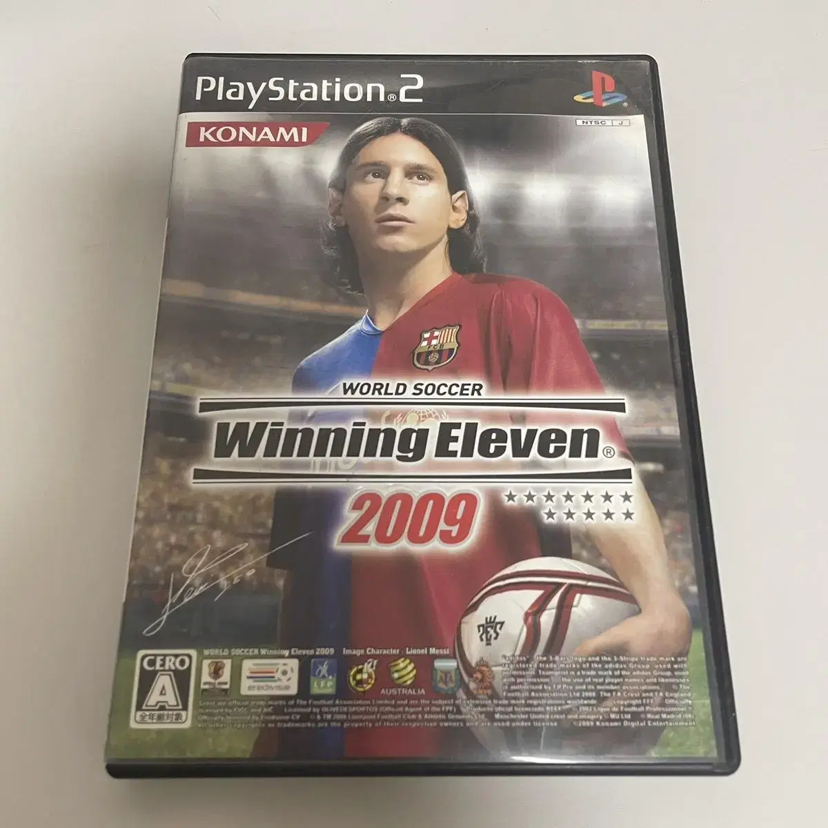 Ps2) 위닝일레븐2009 일판 중고 / 메뉴얼동봉 플스2