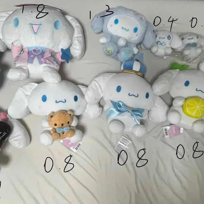 산리오 시나모롤 인형 모음판매 [ 30cm , 25cm,23cm,키링 ]