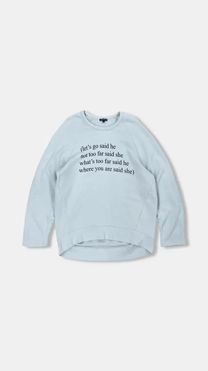 (XL) 16SS 앤드뮐미스터 POEM PRINTED 크루넥