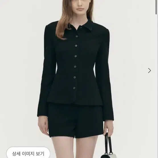 시에 이브칼라 버튼 자켓xs