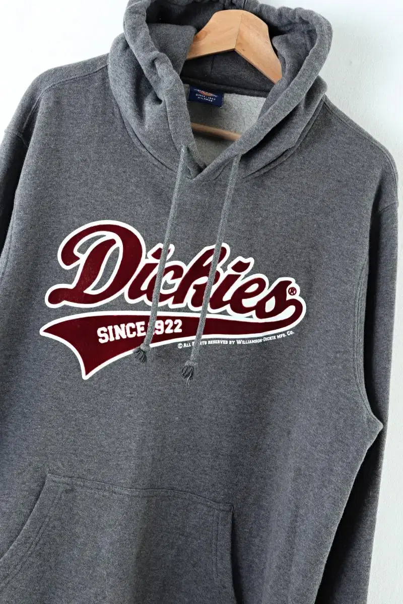 (XL) Dickies Hoodie Old School Charcoal EO Vintage