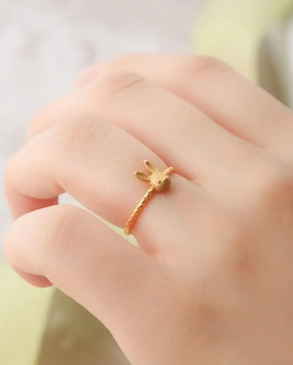 Golden Rabbit Ring