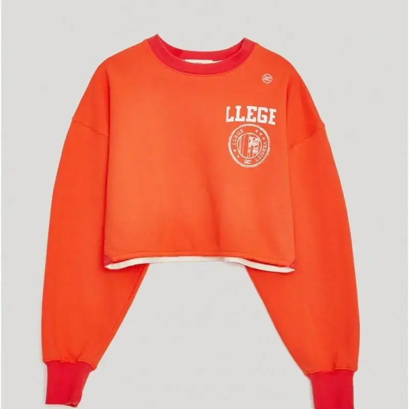 렉토 맨투맨 LLEGE SERIES CROP SWEAT (ORANGE)