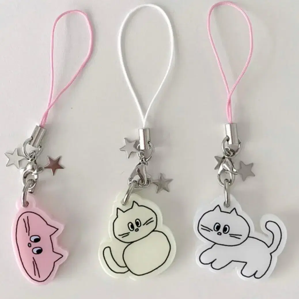 5개 일괄 keyring 고양이 키링 키치 y2k 아크릴