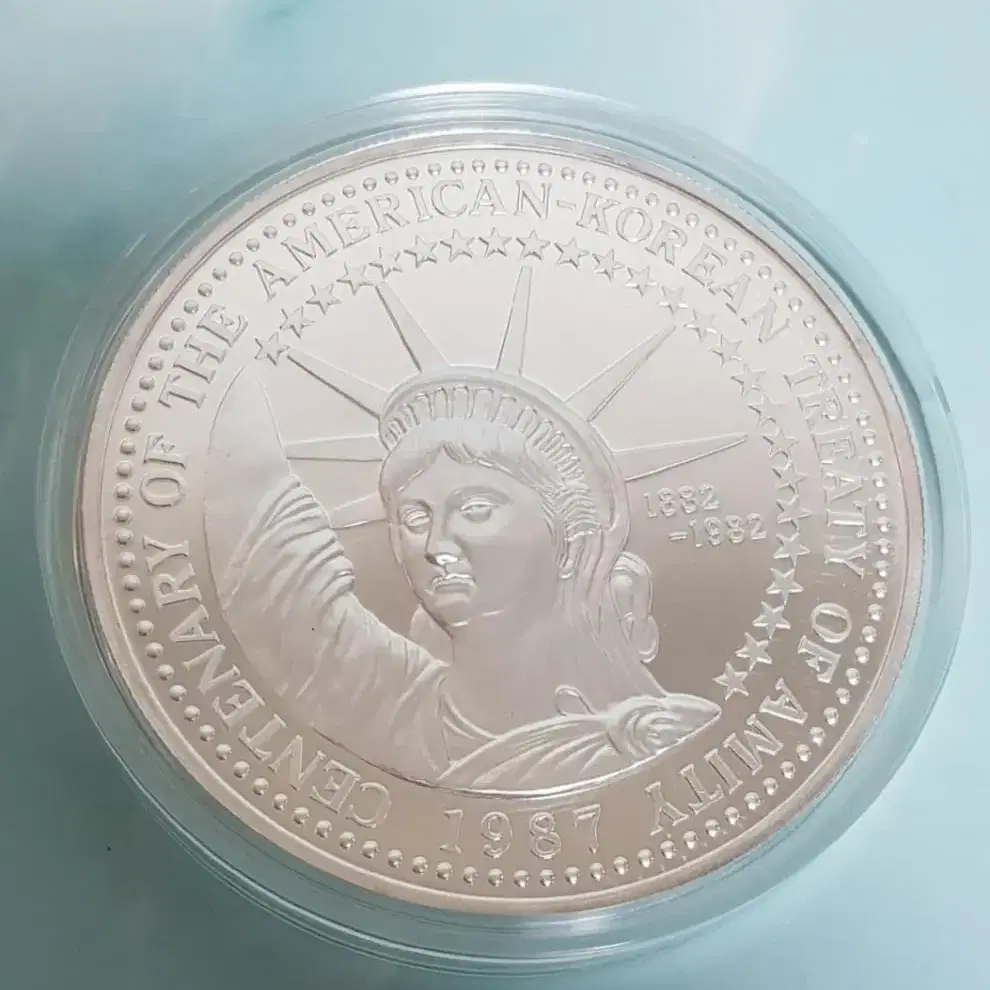 한미수교 100주년 기념 5oz 은메달 판매합니다.