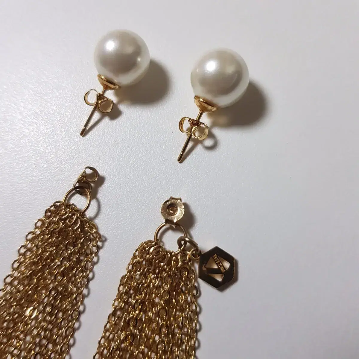 MZUU Pearl Chain Earring 진주 체인 귀걸이