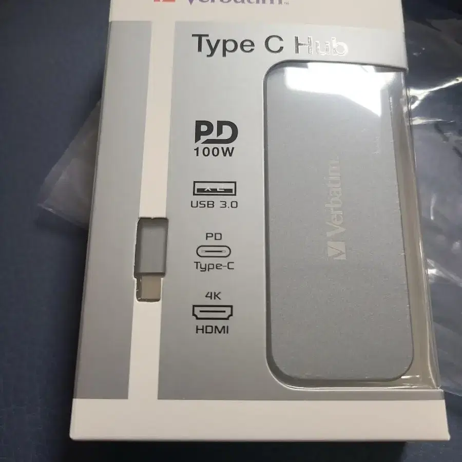 버바팀 USB-C PD충전 100W HDMI USB3.0 허브