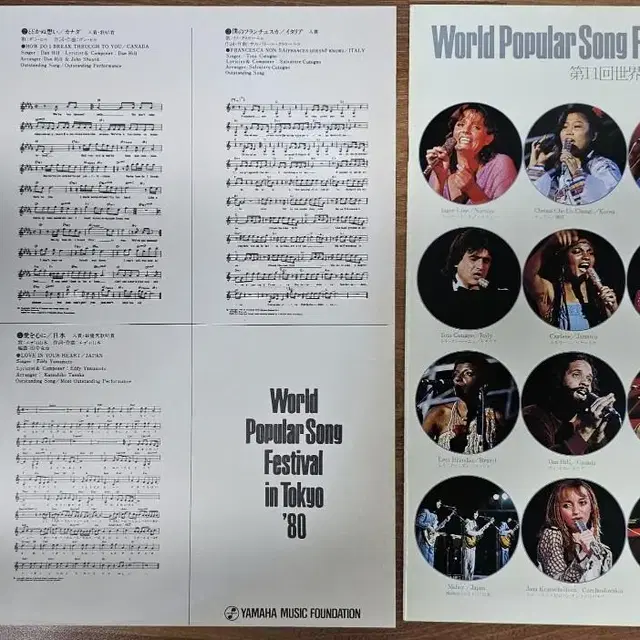 world popular song festival in tokyo lp