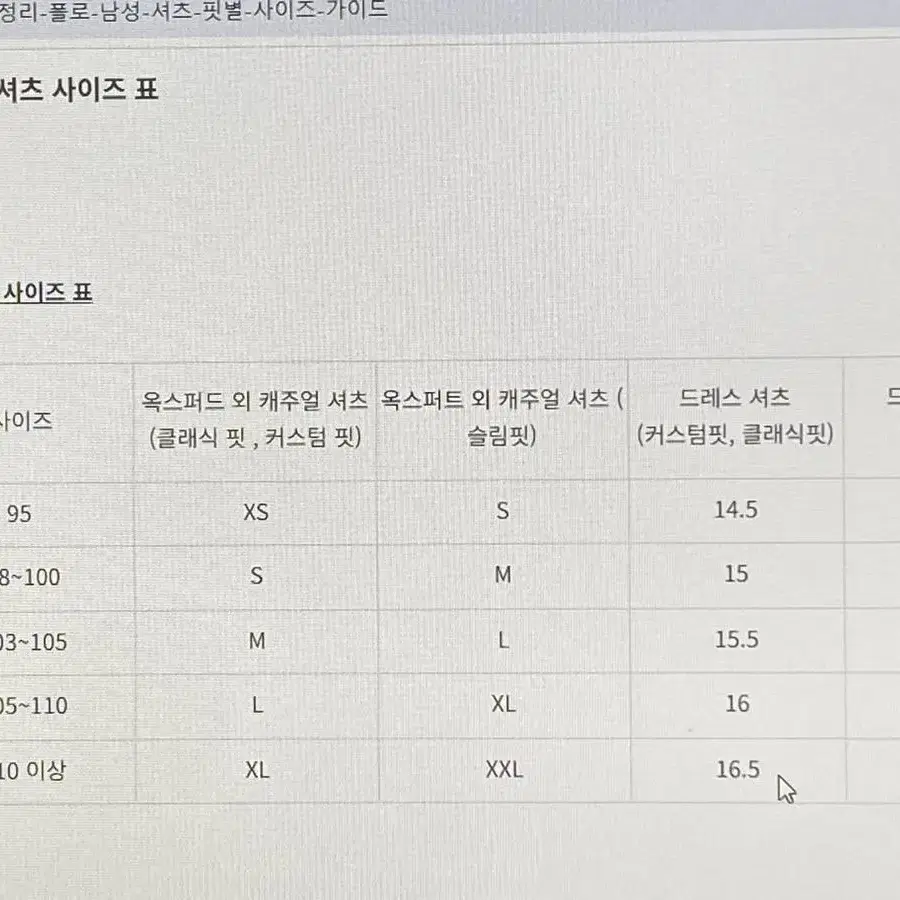 폴로 클레식 핏 셔츠