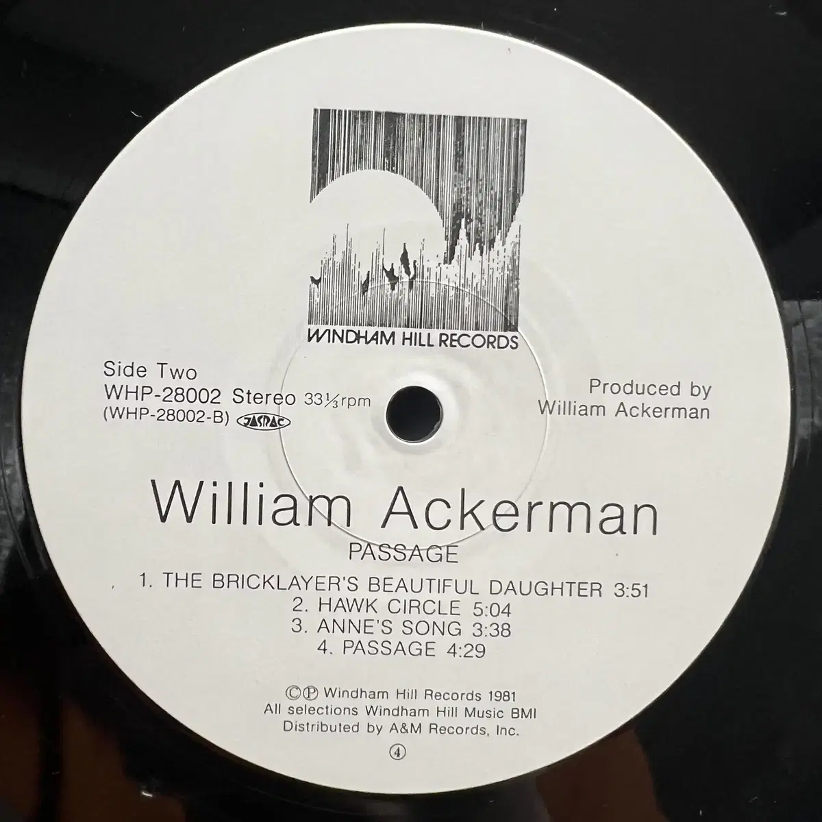 [중고재즈LP] William Ackerman / Passage