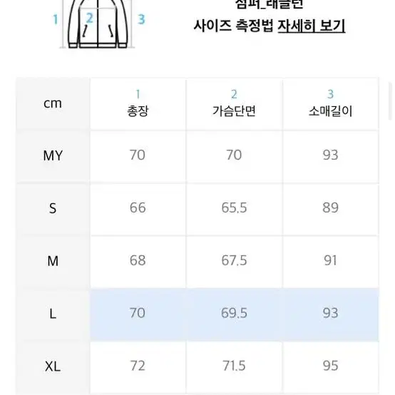 피지컬에듀케이션 바람막이 L