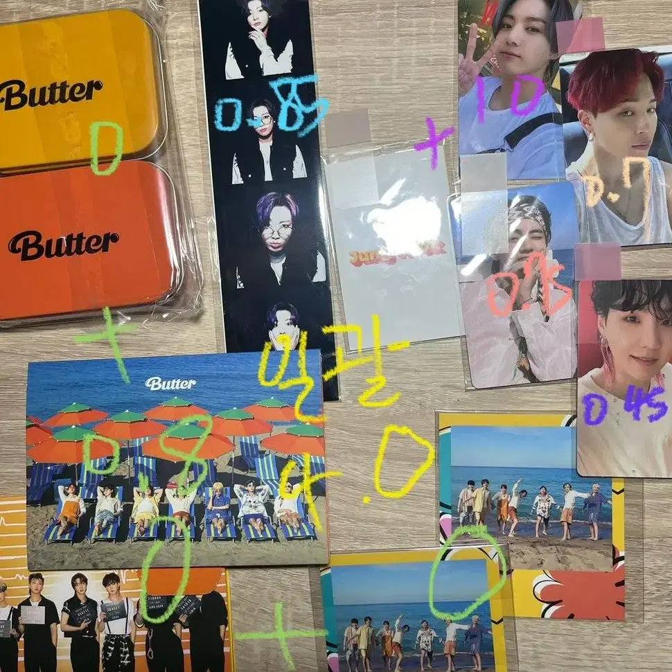 BTS 방탄 버터 butter 특전+포카 포토카드 틴케이스 정국네컷 구성